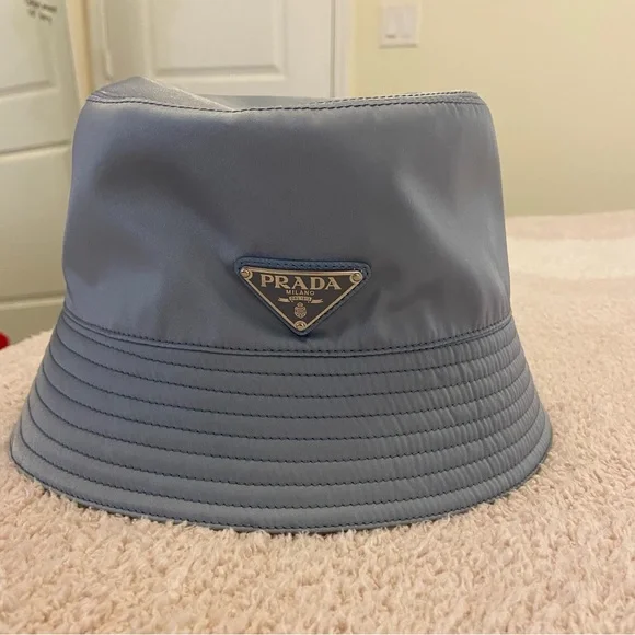 Prada | Accessories | 695 Euc Prada Renylon Bucket Hat Cornflower